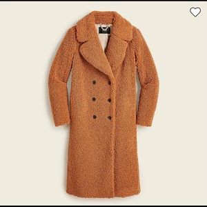 Jcrew teddy Sherpa topcoat